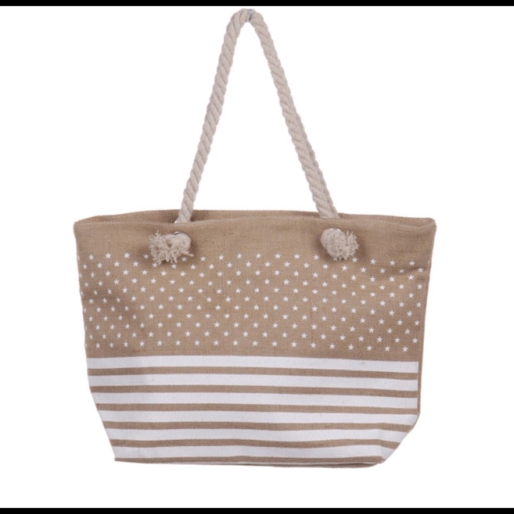 Burlap tote bag